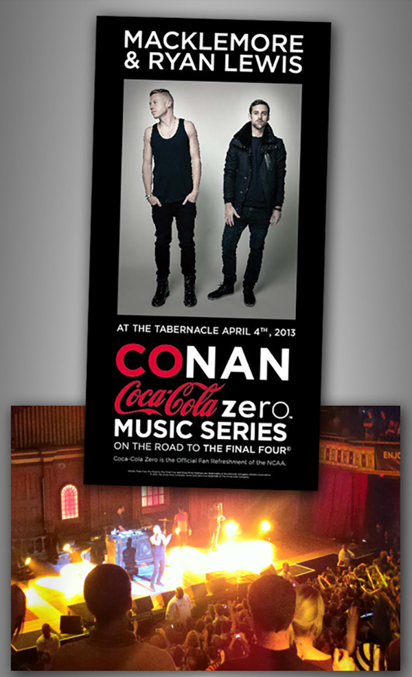 Coca-Cola / Conan O’Brien / Macklemore project artwork