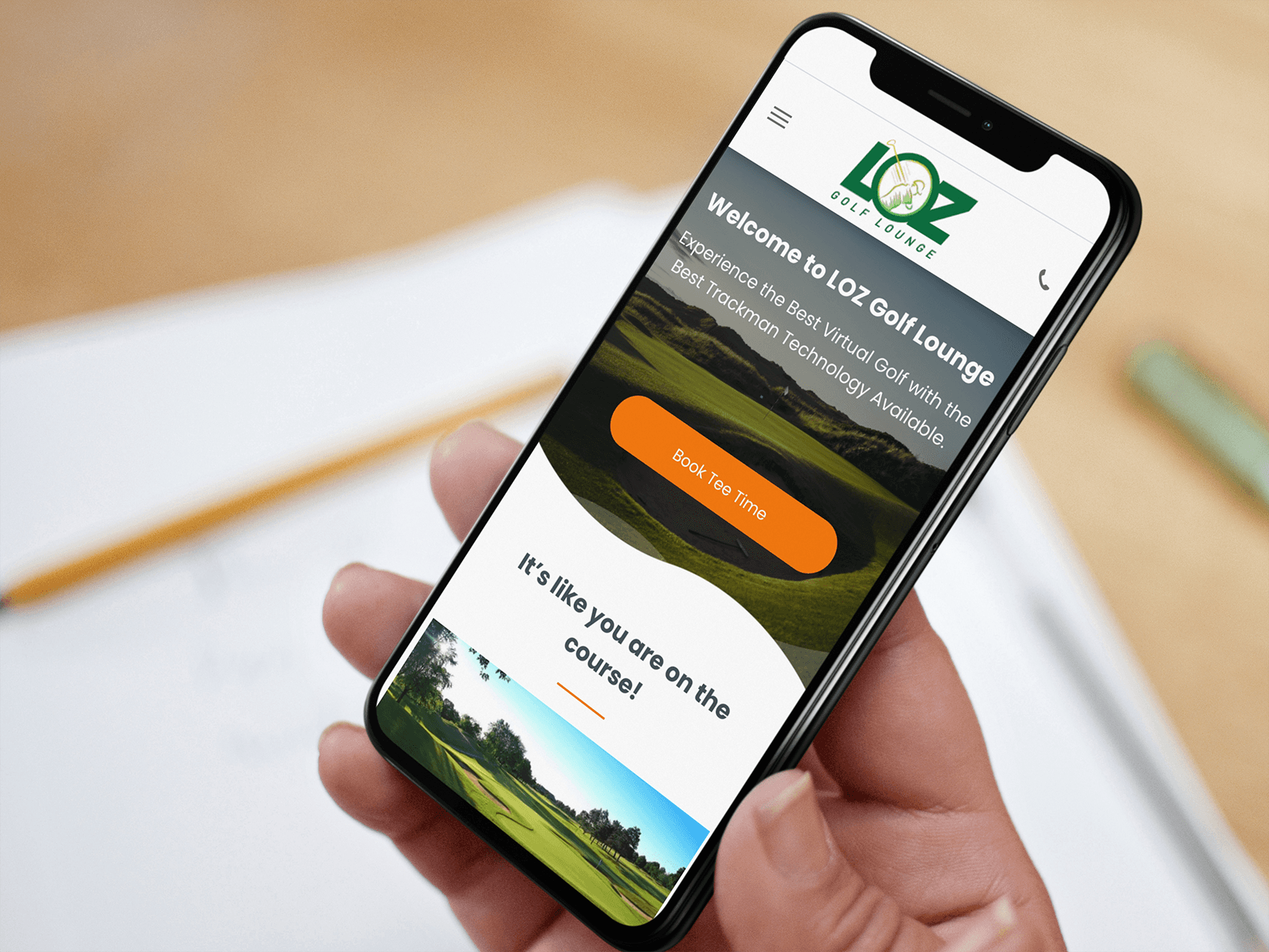 LOZ Golf Lounge project artwork